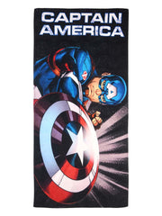 Athom Living Captain America Kids Bath Towel 350 Gsm | Super Soft, Quick Dry, Highly Absorbent, Lightweight & Durable Towel