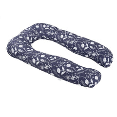 Pregnancy Pillow, U Shaped Pillow, Maternity Pillow For Sleeping - Dark Blue | 100% Cotton Pillow For Pregnant Mothers | With Breathable & No Heat Fabric | Full-Body Support For Better Sleep
