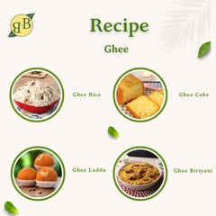 Premium A2 Desi Cow Ghee By B&B Organics | Rich In Nutrients & Delicious Healthy Desi Cow Ghee Strengthens Your Bones | (100ml) 3.3 Ounce | Jar Pack