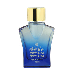 JD International Down Town Gravity Perfume For Men - 100ml, 3.4 Fl.oz. | Long Lasting Fragrance