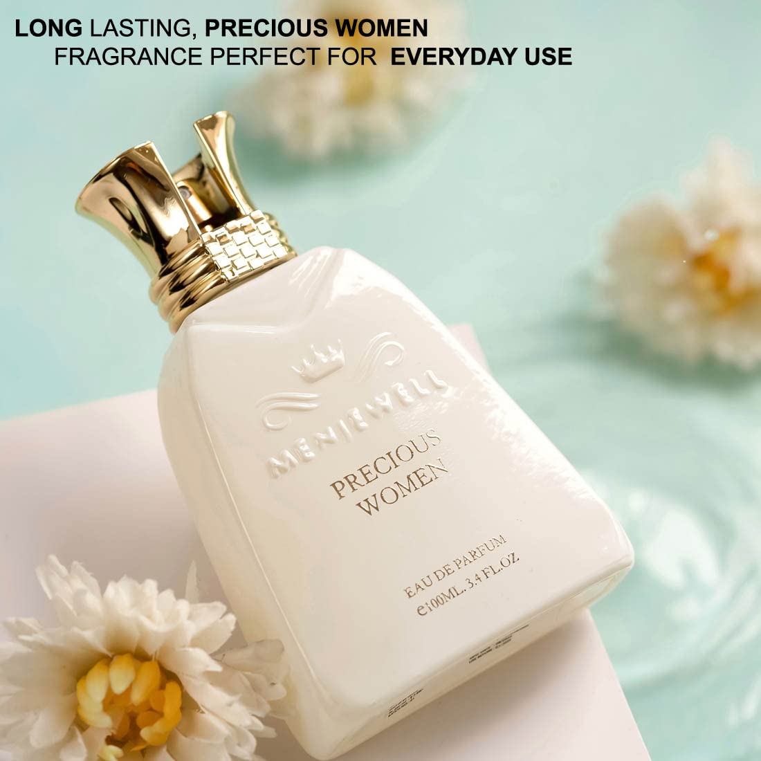 Menjewell Precious Women Eau De Parfum 100ml 3.4 Fl.oz. Women Fragrance | Non-alcoholic