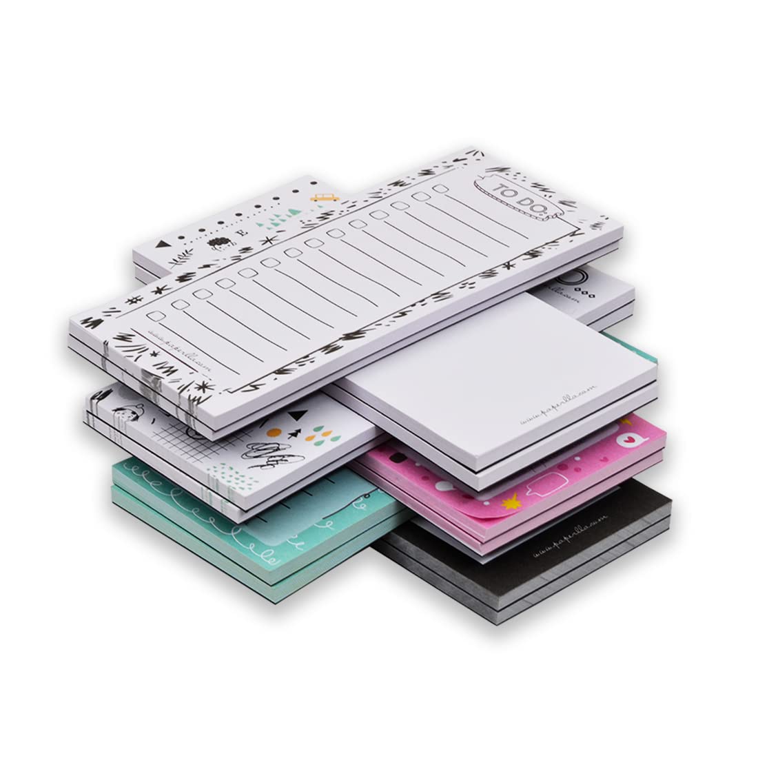 To Do Pad, Things To Do List Notepad For Women - 50 Page Tear Off Undated, Set Of 12