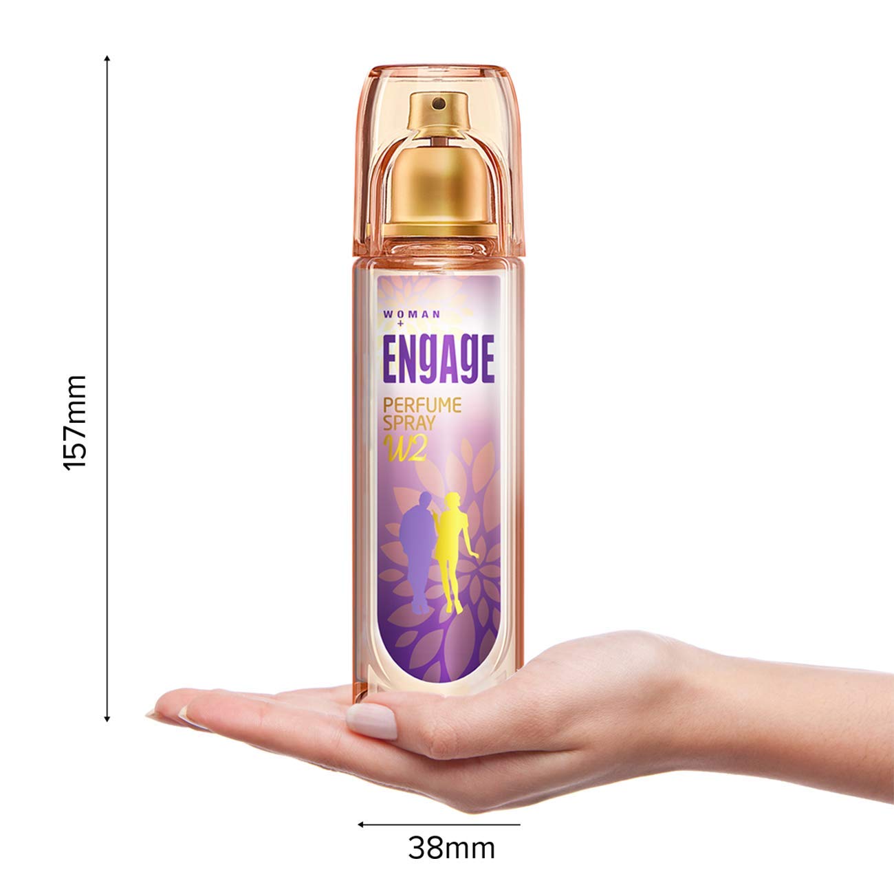 Engage W2 Perfume For Women Floral & Fruity Fragrance | Skin Friendly Women Perfume 120ml 4 Fl.oz.