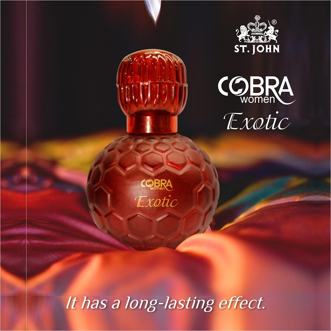 St. John Cobra Exotic Pour Femme Eau De Perfume 200ml 6.7 Fl.oz. Pack Of 2 | Perfect For Daily Office Wear Long Lasting Fragrance For Women