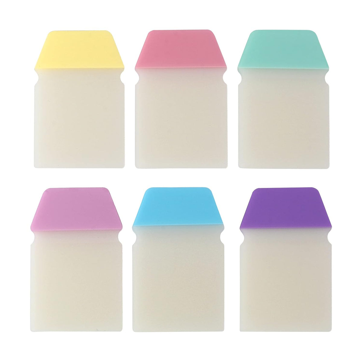 Transparent Sticky Notes Cum Page Marker, Page Flags Sticky Notes - 60 Sheets X 6 Colors