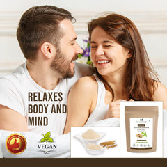 Humanveda Pure & Natural Ashwagandha Root Powder Withania Somnifera Helps Boost Strength, Stamina & Energy, Stress Relief Helps Fight Anxiety & Stress | 100gm 0.2lbs