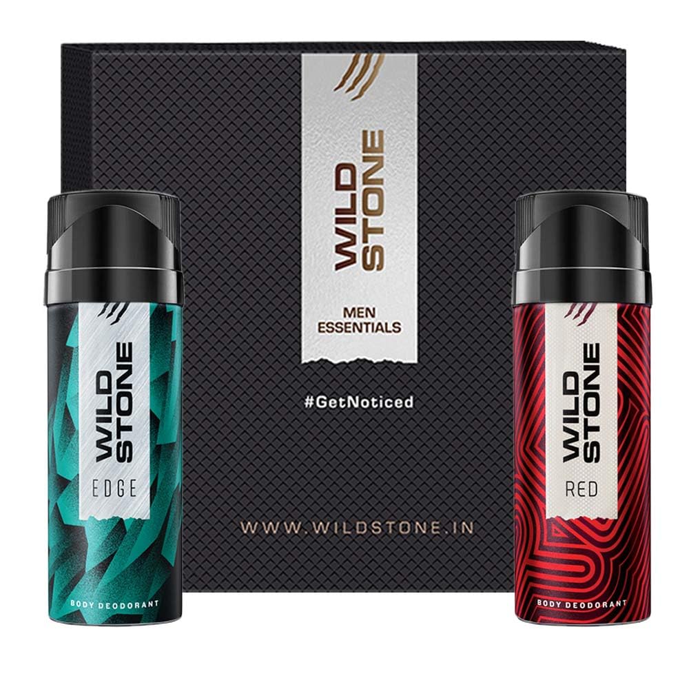 Wild Stone Edge & Red Deodorant Body Spray For Men 300ml 10.1 Fl.oz. Pack Of 2 | Long Lasting Fragrance