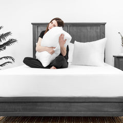 Microfiber Soft Sleeping Pillow, Hotel Quality Pillow, White, Size - 16 X 24 Inches | Soft Bed Pillow, Washable, Breathable, For Side, Back & Stomach Sleeper - Set Of 4