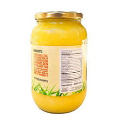 100% Pure A2 Gir Cow Ghee By Sylvan | Natural & Healthy Delicious Desi Ghee Ideal For Moisturizes Skin | (1 Litre) 33.8 Ounce | Container Jar