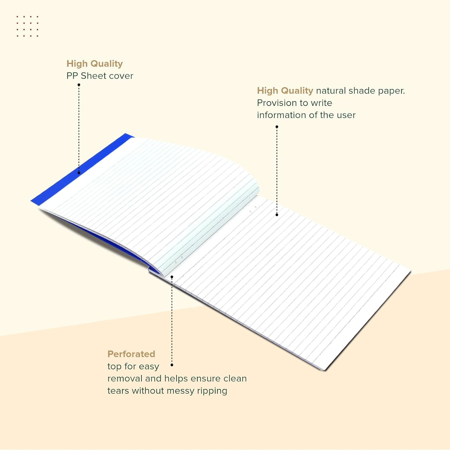 Flip Note A5 Notepad – Velvet Finish Cover, 80 Sheets Premium Smooth Paper (Chocolate) Pack Of 2