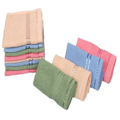 100% Cotton Plain Mini Face Towels 720 Gsm | Ultrasoft & Absorbent Hand Towel (Multicolor)- Set Of 6