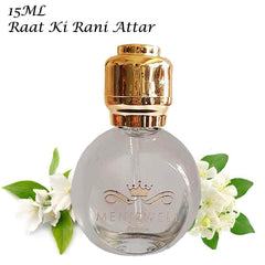 Menjewell Premium Raat Ki Rani Attar Perfume 15ml 0.5 Fl.oz. Unisex Fragrance | Long Lasting | Alcohol-free