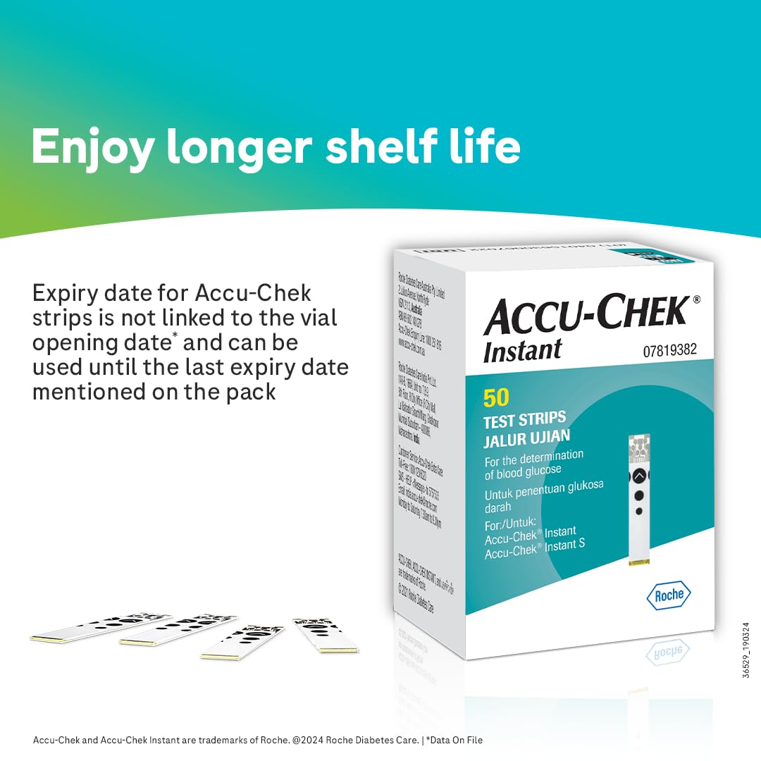 Accu-Chek Instant S Blood Glucose Glucometer Kit with Vial of (10 Strips) 10 Lancets and a Lancing device FREE for Accurate Blood Sugar Testing