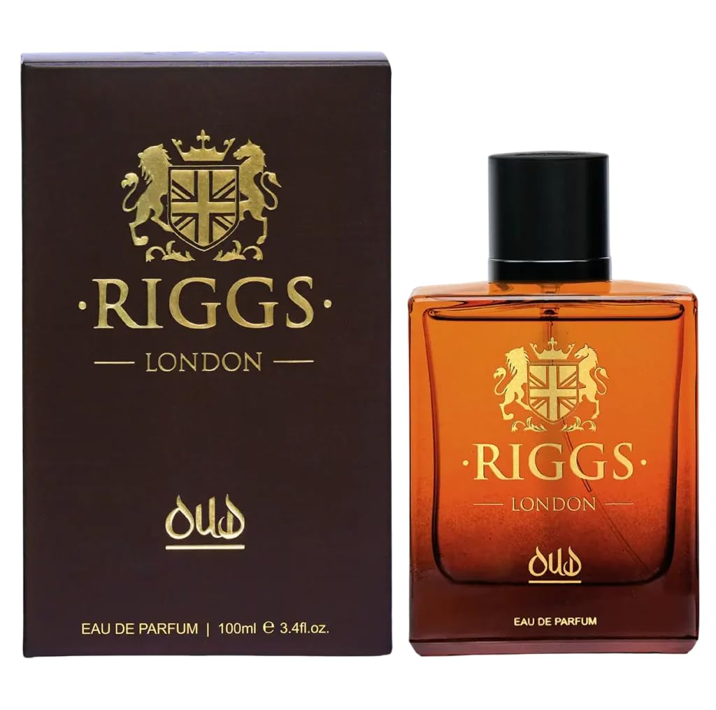 Riggs London Oud Eau De Parfum 100ml 3.4 Fl.oz. Unisex Luxury Fragrance | Long Lasting