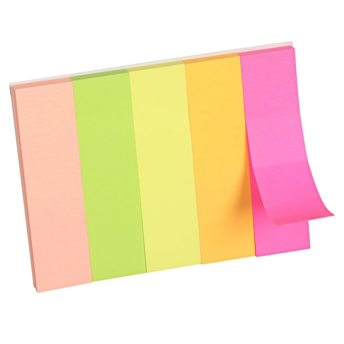 Page Markers - Pack-5 -150 Sheets Each - Perfect For School, Home & Office | 1x3 Inch, Size 5 Cuts