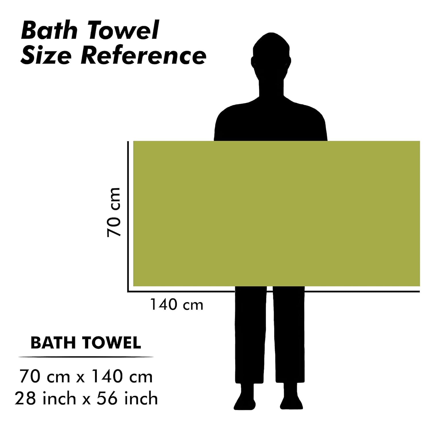 Urbanleaf Microfiber Large Bath Towel 644 Gsm | Quick Dry Super Absorbent Bath Towel For Men & Women (Blue & Green Stripe)