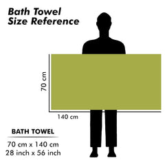 Urbanleaf Microfiber Large Bath Towel 644 Gsm | Quick Dry Super Absorbent Bath Towel For Men & Women (Blue & Green Stripe)