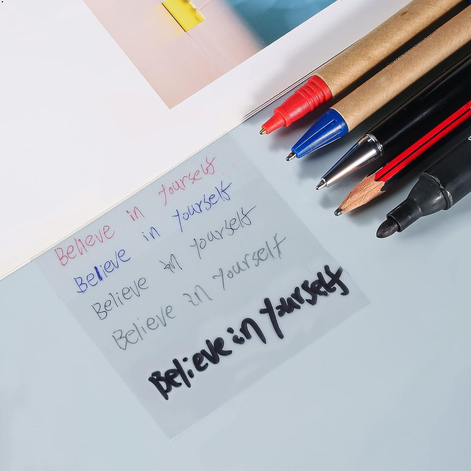250 Sheet Transparent Sticky Notes - 5 Color Pad X 50 Notes | Sticky Notes, Waterproof Translucent
