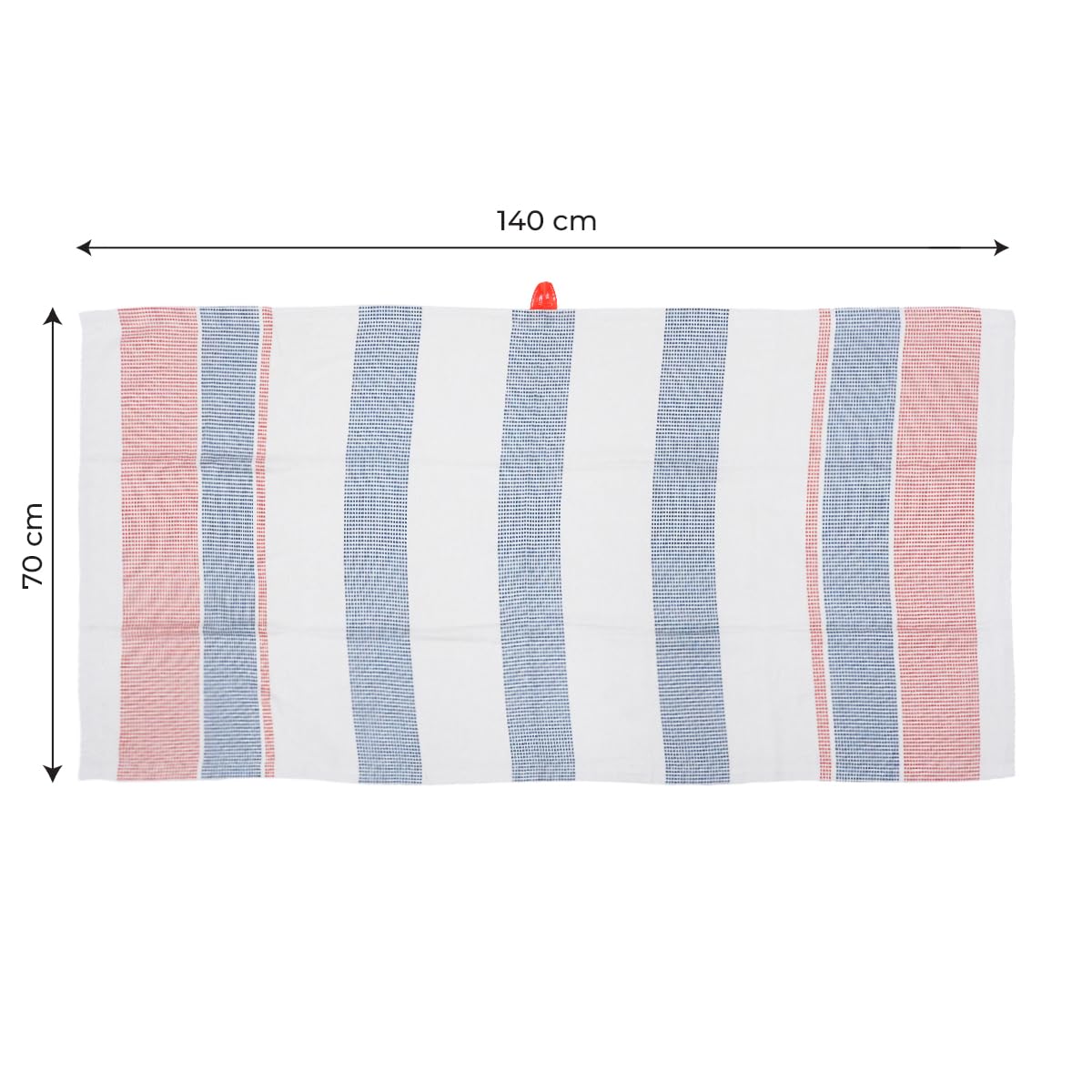 Thirsty Towel Doctor Towels Bamboo Bath Towels 300gsm | Super Soft & High Absorbency Towel, Dobby Quick Dry Towels Large Size -Pack Of 2 (Green & Orange)