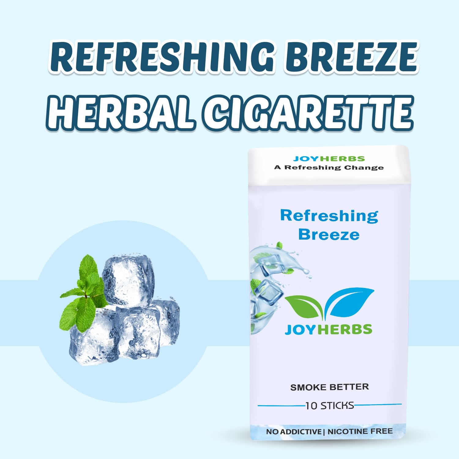 Ayurvedic Herbs Tobacco Alternatives | Non Addictive, Refreshing Breeze Flavour 20 Sticks - Tobacco And Nicotine Free