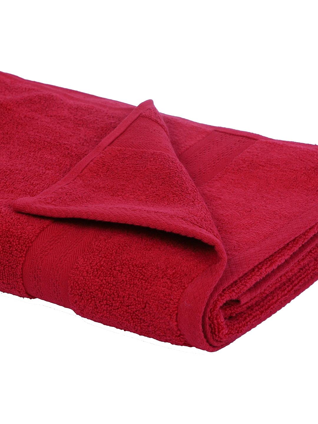 Bianca Ultra Soft Zero Twist 100% Cotton Bath Towel 500 Gsm | Super Absorbent, Fluffy Aerocore Organic Technology (Burgundy)