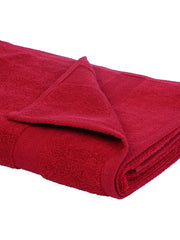 Bianca Ultra Soft Zero Twist 100% Cotton Bath Towel 500 Gsm | Super Absorbent, Fluffy Aerocore Organic Technology (Burgundy)