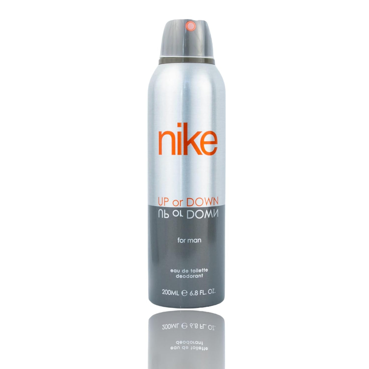 Nike Up Or Down Silver Eau De Toilette Deodorant Body Spray For Men 200ml 6.7 Fl.oz. | Best Suited For Dailywear