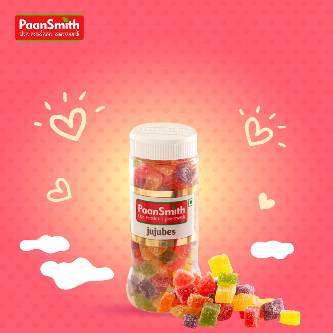 Paansmith Jujubes Candies 220gm, | Jelly For Cake & Sweet Dishes | Jar Pack