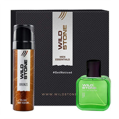 Wild Stone Bronze Body Spray 120ml 4.0 Fl.oz. & Forest Spice Edp Perfume 30ml 1.0 Fl.oz. | Perfect Gifr Set For Men