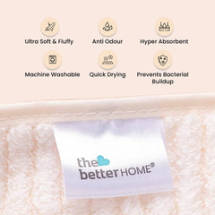 The Better Home Microfiber Bath Towel 450 Gsm | Soft, Lightweight, Absorbent & Quick Drying Bath Towel For Men & Women (Beige)
