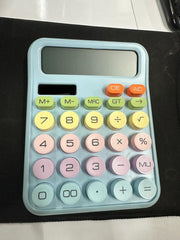 Nilzone Mechanical Switch Calculator Cute 12 Digit Large LCD Display And Buttons, Calculator With Large LCD Display Great For Everyday Life And Basic Office Work (Calculator)