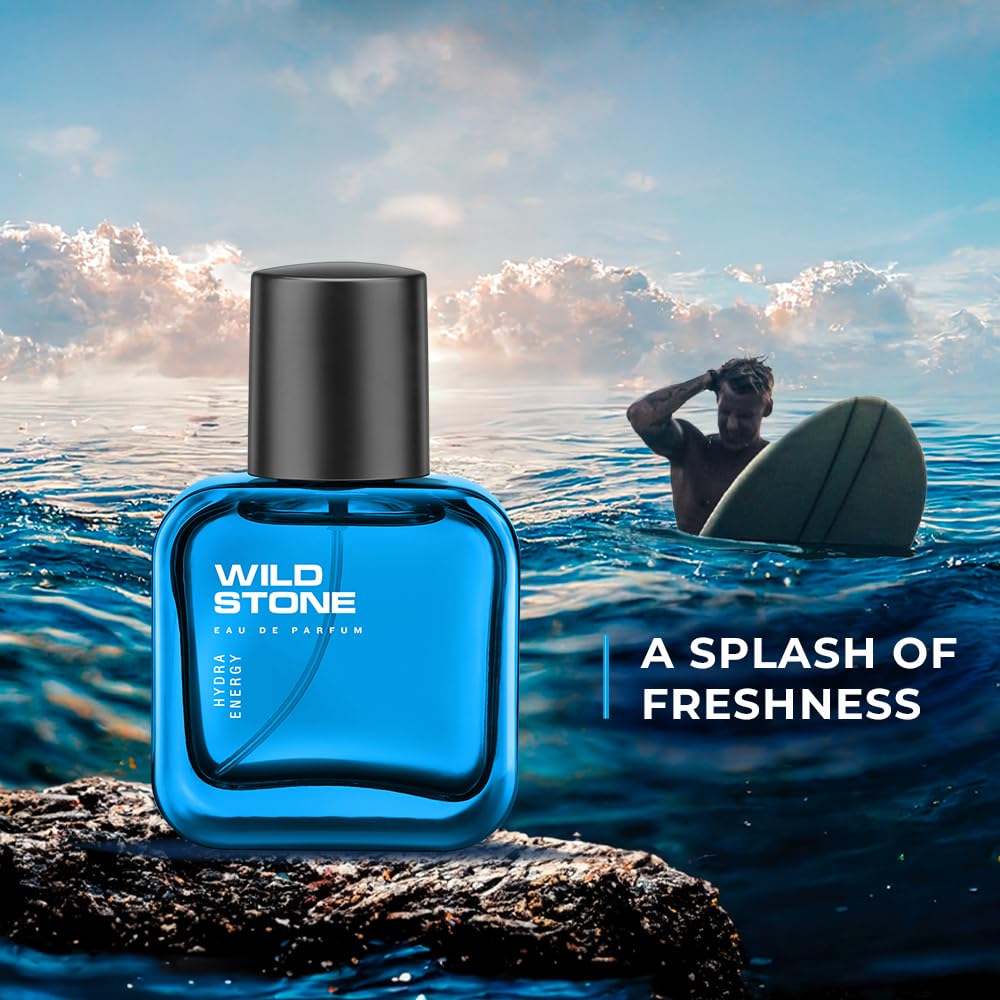 Wild Stone Hydra Energy Eau De Parfum 30ml 1.0 Fl.oz. | Perfect Gift For Special One | Long Lasting