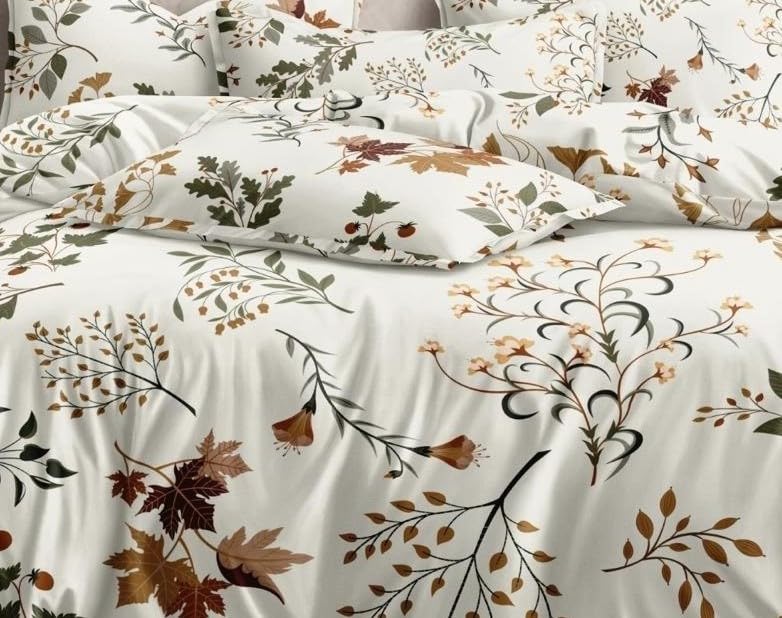 Queen Size Double Bedsheet With 2 Pillow Cover - Size 60 X 78 X 10 Inches, White | Cotton Elastic Fitted All Around Bedsheet - Breathable & Wrinkle Free