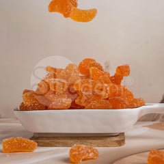 Shadai Orange Fruit Jelly Premium Can 200gm, | Fresh Orange Flavour Jellies - Soft & Chewy Candy