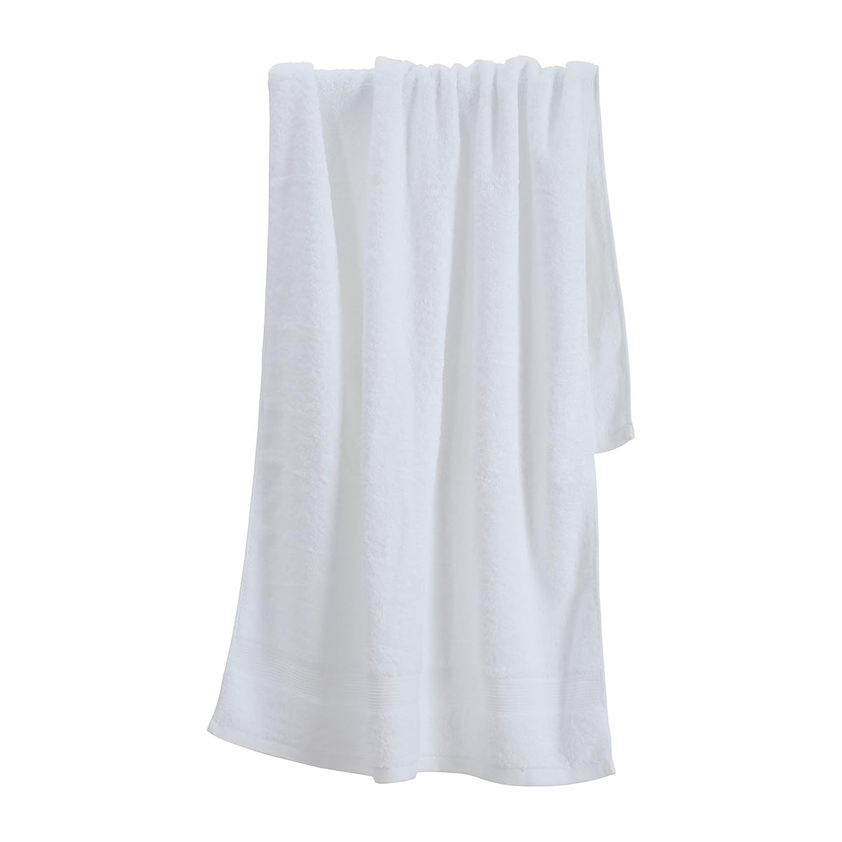 Spread Spain Cotton Bath Towels Large Size 600 Gsm | Ring Spun Bath Towel Soft & Absorbent Bath Towel For Men & Women (White)