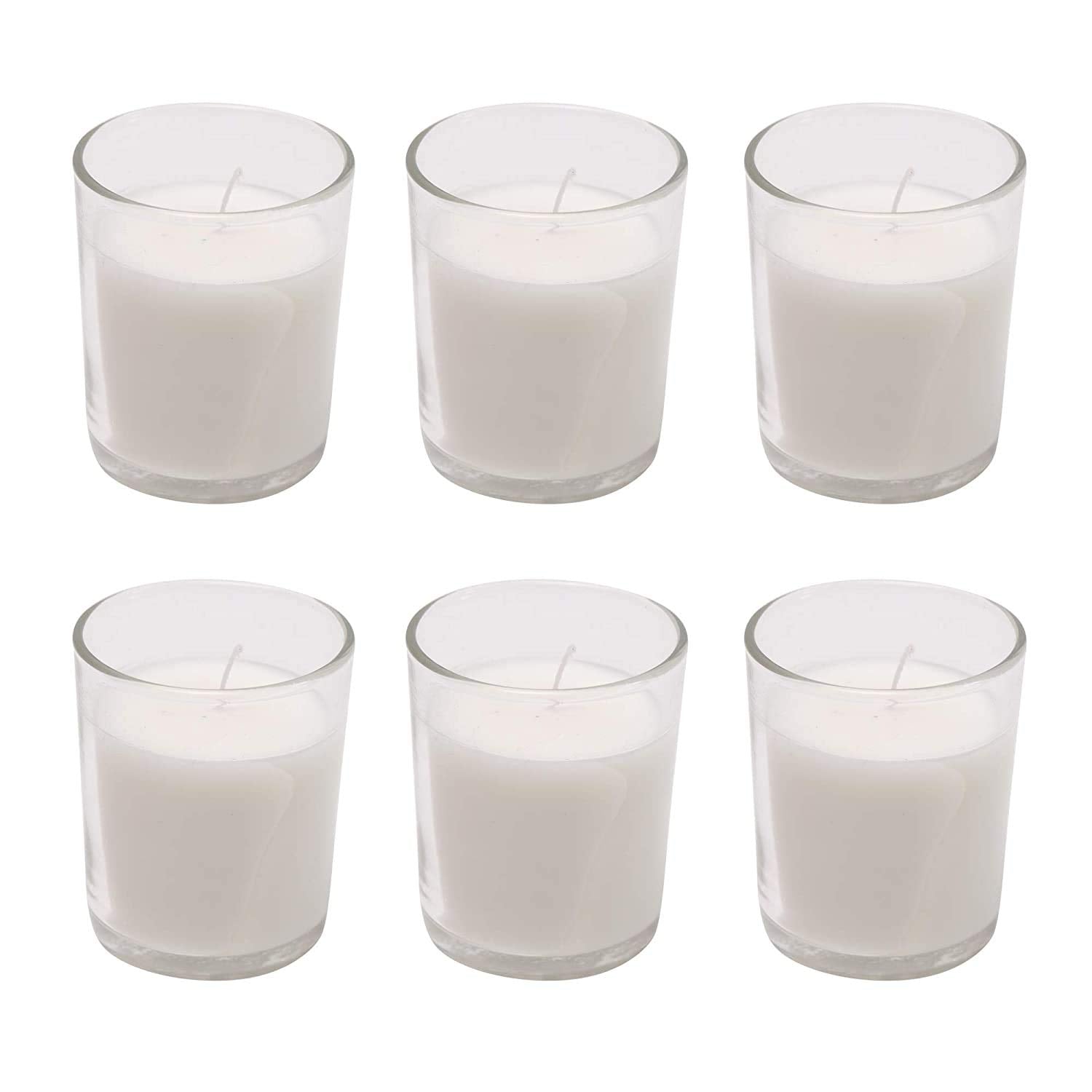 VOTIVE GLASS UNSCENTED 6 CANDLES | PERFECT FOR ANY ROOM & EVENTS CANDLES DECOR