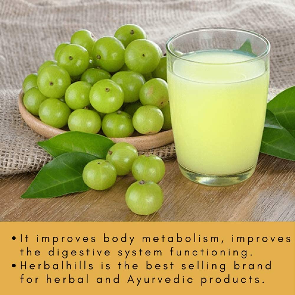 Herbal Hills Amla Swaras Amla Juice, Rich In Vitamin C And Natural For Immunity & Digestion | 500ml 1.1lbs
