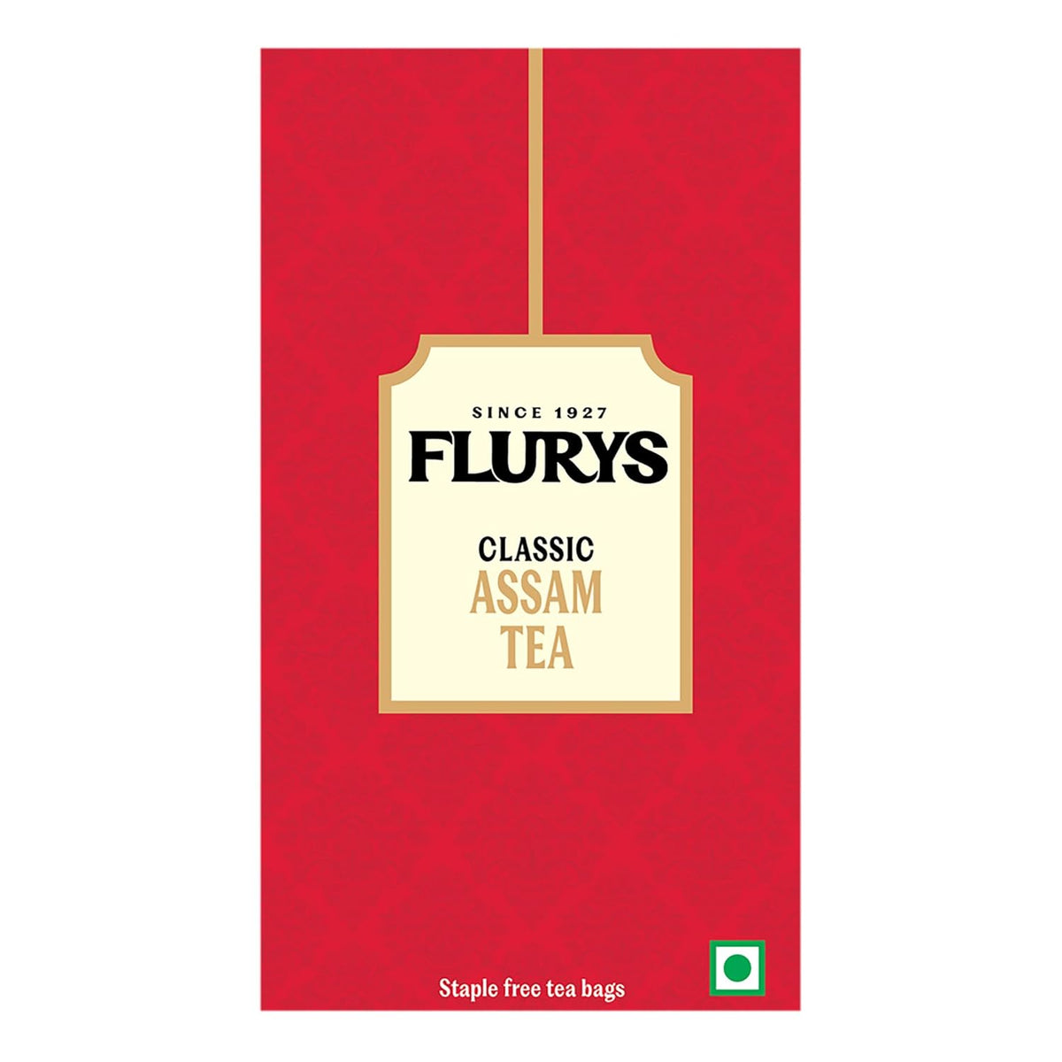 Flurys Classic Assam Tea - 100 Staple Free Tea Bags | Rich With Antioxidants - Medium Caffeine Leaf Tea