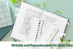 Transparent Dotted Sticky Notes, Waterproof Self-Stick Notes Pads Index Sticker Tabs