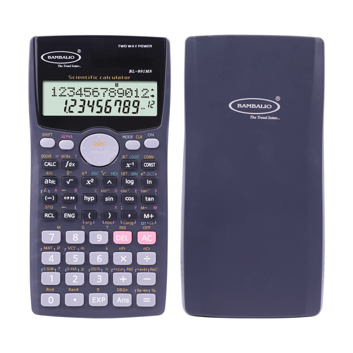 Bambalio BL-991MS 401 Functions And 2 Line LCD Display Scientific Calculator 3 Years Warranty | Multiple And Simple Keys, Scientific Calculator