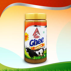 Pure Desi Cow Ghee By AKD | High In Protein Fiber & Nutrients Healthy Desi Ghee Good For Cooking | (1 Litr) 33.8 Ounce | Jar Pack