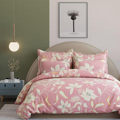 King Size Double Bedsheet With Two Pillow Covers - 108 X 108 Inches, Pink | Smooth To Touch, Breathable & Long Lasting - Ideal For Everyday Comfort