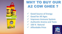 Premium Cow Ghee By Bastar Dairy Farm | Rich In Vitamins & Minerals Healthy Pure Desi Ghee Good For Laddus | (5 Litre) 169.0 Ounce | Bucket