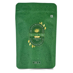 Tea And Twigs Strong Cardamom Tea - 200gm, 7.05 Ounce | Premium Indian Chai With CTC Black Tea & Real Cardamom - Assam & Dooars Elaichi Chai