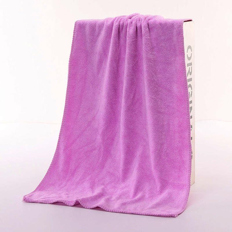 Cotton Bolls Textiles Premium Microfiber Bath Towel 400 Gsm | Ultra-Soft, Quick Dry Super Highly Absorbent, Superior Comfort, Durable & Elegant Design Towel (Purple)