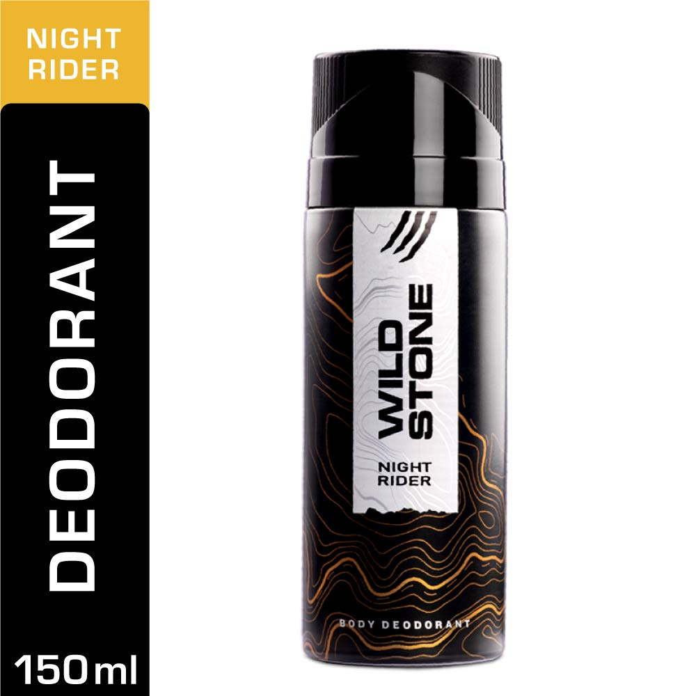 Wild Stone Night Rider Deodorant Body Spray 150ml 5.0 Fl.oz. | Perfect Gift For Husband | Long Lasting Fragrance