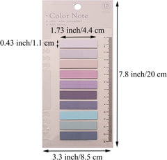 Self-Adhesive Sticky Tabs, Sticky Index Tabs For Books, Transparent Sticky Notes - 400 Pcs