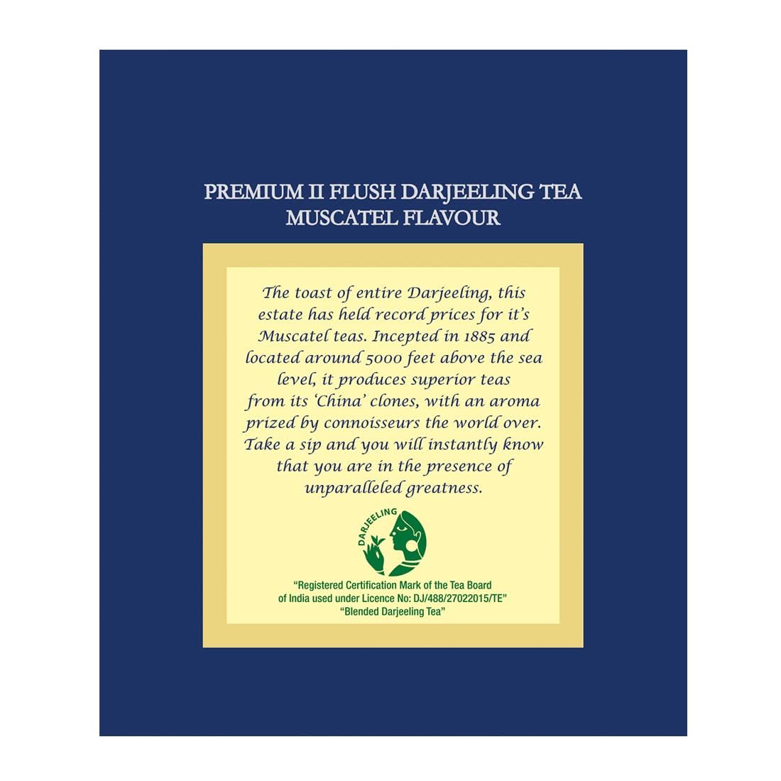Goodricke Castleton Muscatel Darjeeling Tea - 100gm Tin, 3.5 Ounce | Premium Flavored Black Tea With Long Lasting Taste - Single Estate Whole Leaf Tea | 100% Pure & Original Loose Leaves Chai