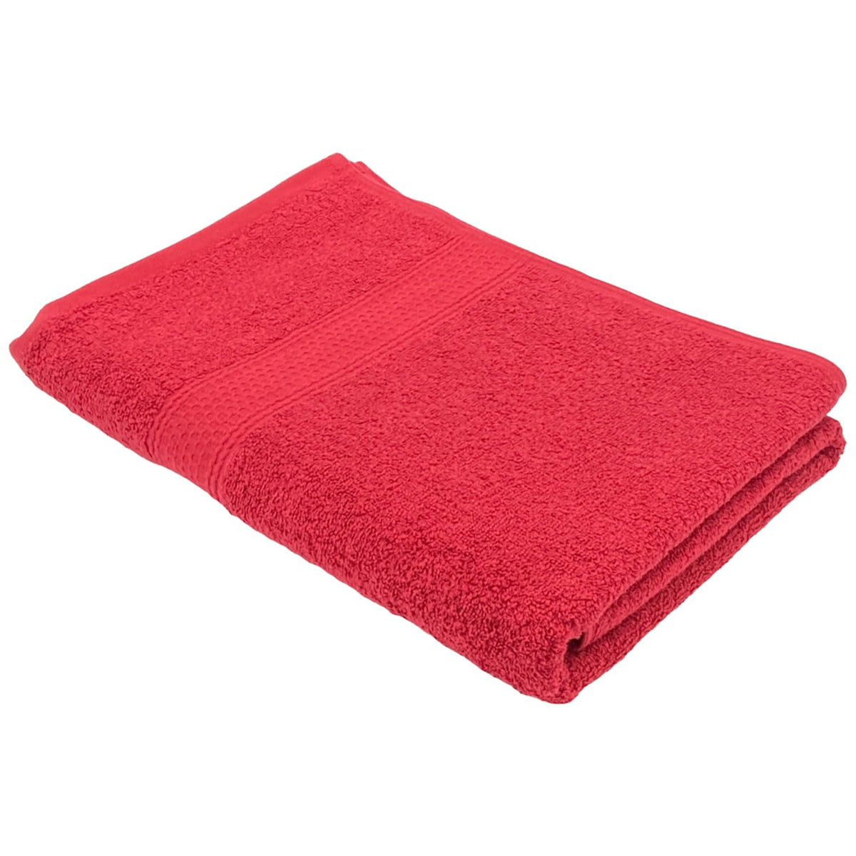 PatPug 100% Indian Ultra Soft Cotton 450 Gsm Bath Towel Large Bath Towel | Highly Absorbent Quick Drying Durable Towel For Men, Women & Kids (Ruby Red)