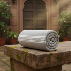 Lavone Premium Cotton Bath Towels 450 Gsm (Light Grey) - Pack Of 1